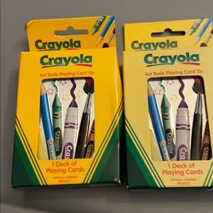 NIB Crayola Deck of playing cards in card tin 90s